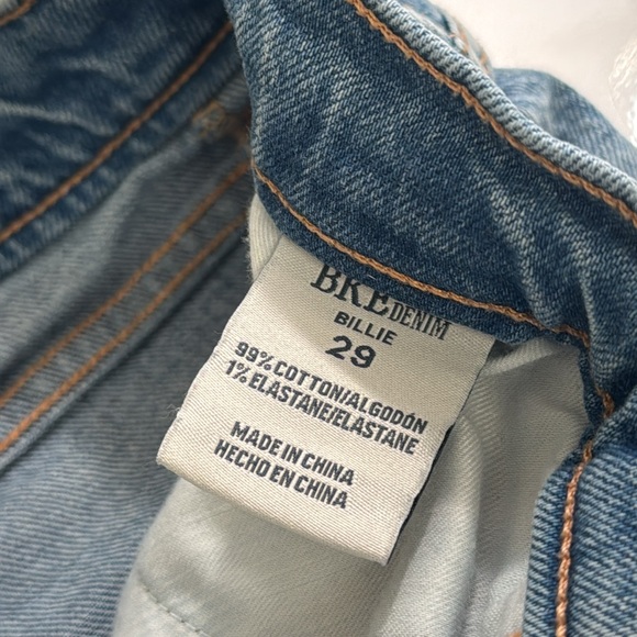 BKE “Billie” Denim Shorts High Rise Hidden Button Fly Size 29 - Picture 6 of 6